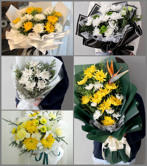 浙江省温州苍南县灵溪镇郭家车村白事花束代送